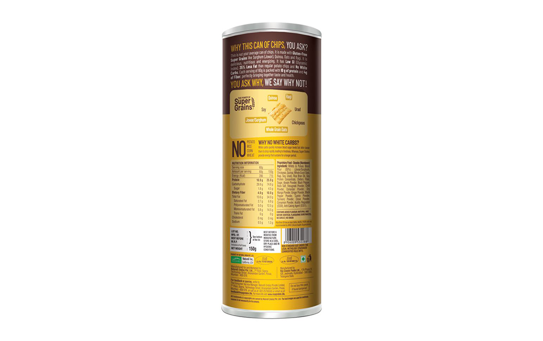 Ritebite Max Protein 7 Grain Protein Snack Desi Masala   Jar  150 grams